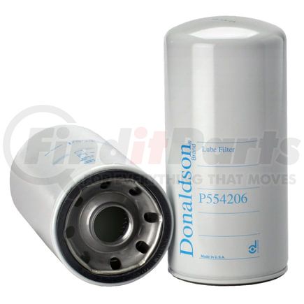 P554206 by DONALDSON - Engine Oil Filter - 9.92 in., Full-Flow Type, Spin-On Style, Cellulose Media Type