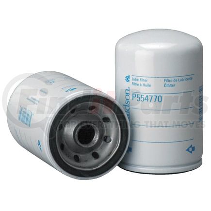 P554770 by DONALDSON - Engine Oil Filter - 4.72 in., Full-Flow Type, Spin-On Style, Cellulose Media Type, with Bypass Valve