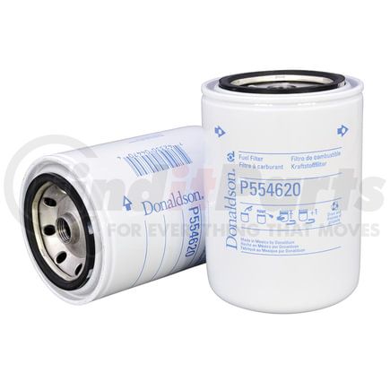 P554620 by DONALDSON - Fuel Filter - 5.35 in., Spin-On Style, Cellulose Media Type