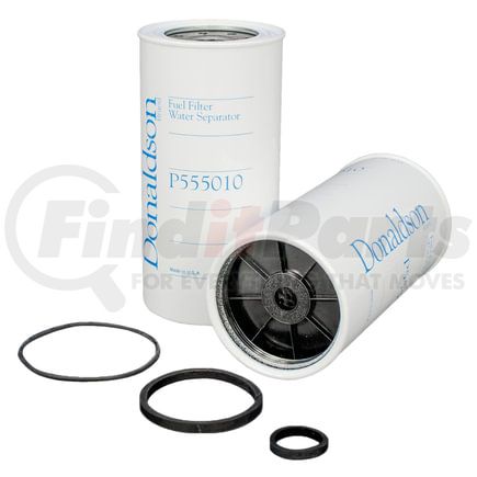 P555010 by DONALDSON - Fuel Water Separator Filter - 7.40 in., Water Separator Type, Spin-On Style, Cellulose Media Type