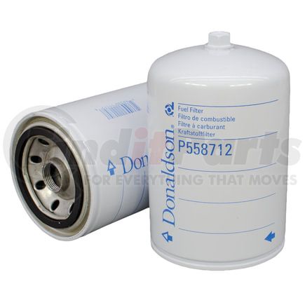 P558712 by DONALDSON - Fuel Water Separator Filter - 6.14 in., Water Separator Type, Spin-On Style, Cellulose Media Type