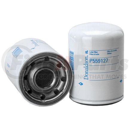 P559127 by DONALDSON - Engine Oil Filter - 5.79 in., Full-Flow Type, Spin-On Style, Cellulose Media Type