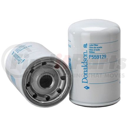 P559129 by DONALDSON - Engine Oil Filter - 6.61 in., Full-Flow Type, Spin-On Style, Cellulose Media Type