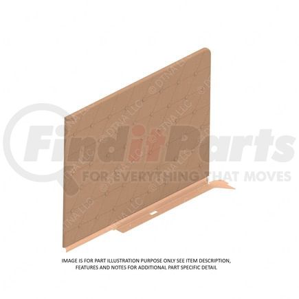 W18-00788-555 by FREIGHTLINER - Upholstery Filler Panel - Sidewall, Rear Compartment