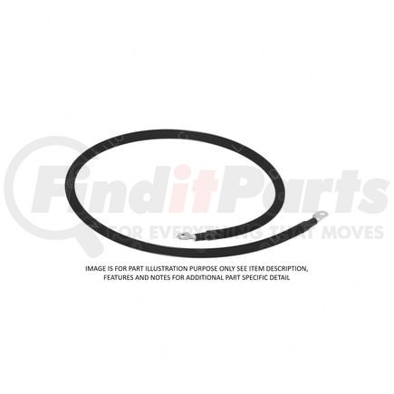 A06-83198-088 by FREIGHTLINER - Alternator Cable - Negative,2/0,1/2 X 1/4, Unslit, To Ground