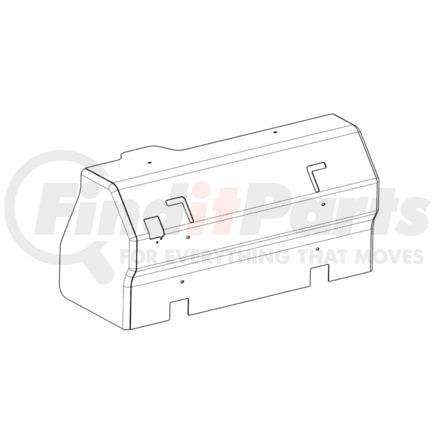 A06-96420-007 by FREIGHTLINER - Exhaust Aftertreatment Control Module Cover - SFA, Plain, Bend Radar, 470