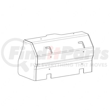 A06-96420-004 by FREIGHTLINER - Exhaust Aftertreatment Control Module Cover - Polished Diamond Plate, No Radar