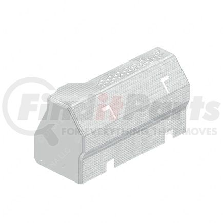 A06-96604-008 by FREIGHTLINER - Exhaust Aftertreatment Control Module Cover - Polished Diamond Plate, No Radar