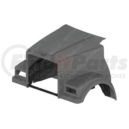 A17-19558-010 by FREIGHTLINER - Hood Assembly - 123FA, Left Hand, Inside/Outside Air Cleaner, Raised Cab