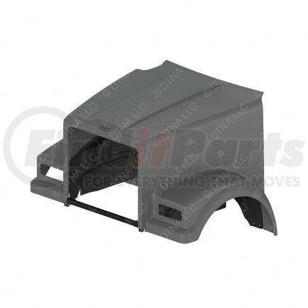 A17-19558-011 by FREIGHTLINER - Hood Assembly - 123FA, Right Hand, Inside/Outside Air Cleaner, Raised Cab