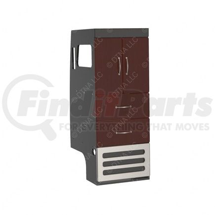 A18-65482-002 by FREIGHTLINER - Sleeper Cabinet - Left Hand Side, Narrow, Low Roof, Shelves