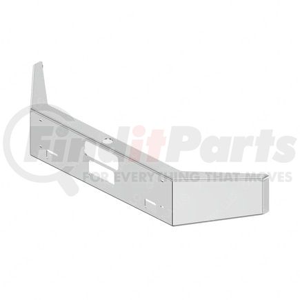 A21-29506-019 by FREIGHTLINER - Bumper Assembly - Front, 16.5 Inch, Logger, Stainless Steel, Center Tow