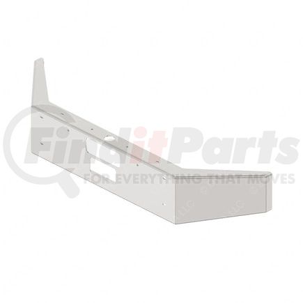 A21-29506-022 by FREIGHTLINER - Bumper - 16.5 Inch, SA, Logger, Stainless Steel, Center Tow, Obstacle Detection Sensor