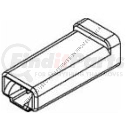 PAC02973778B by FREIGHTLINER - 56 Series Electrical Connectors - Plug, 1 Cavity, Natural