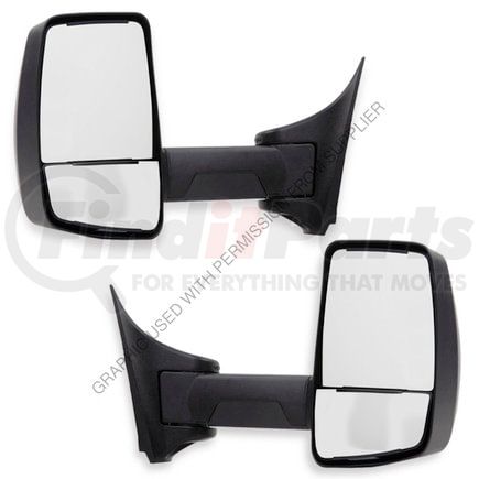 VEL 715905 by FREIGHTLINER - Multi-Purpose Mirror - Heated, Remote, Black