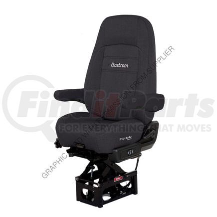 BOS 8320001 K85 by FREIGHTLINER - Seat Assembly - Complete, High Back Black Titan Cloth