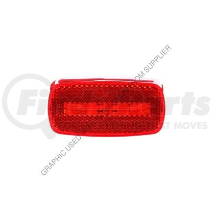 SIG 1222 by FREIGHTLINER - Turn Signal / Side Marker Light Assembly - Reflectorized, Incan., Red