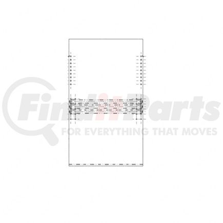 TBB 54008856 by FREIGHTLINER - Exterior Body Panels Mounting Hardware - Side Sheet, 3 Reed, No Nosed