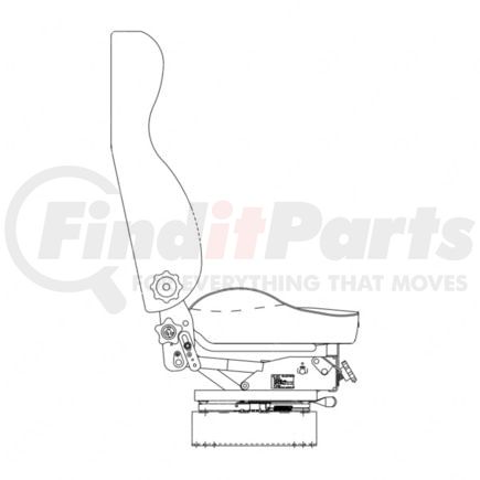 TBB 183505 by FREIGHTLINER - Seat - Driver Side, Level 1, Seats Inc, M90020