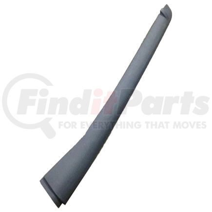 18-29601-001 by FREIGHTLINER - Body A-Pillar Trim Panel - Right Side, Polycarbonate/ABS, Black, 2.5 mm THK