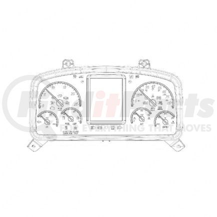 A22-74911-020 by FREIGHTLINER - Instrument Cluster - Speedometer And Tachometer