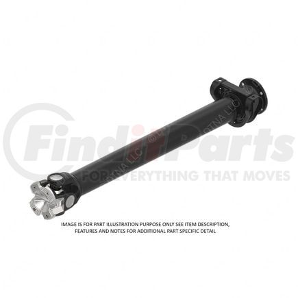 A09-50037-452 by FREIGHTLINER - Drive Shaft Assembly - RPL35, Flange, Midship, 45.5 Inch