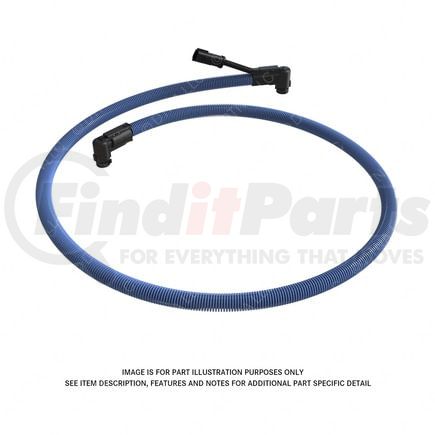 04-33014-230 by FREIGHTLINER - Diesel Exhaust Fluid (Def) Feed Line - Return, 90 Degree 3/8-90 Degree 5/16, 2300