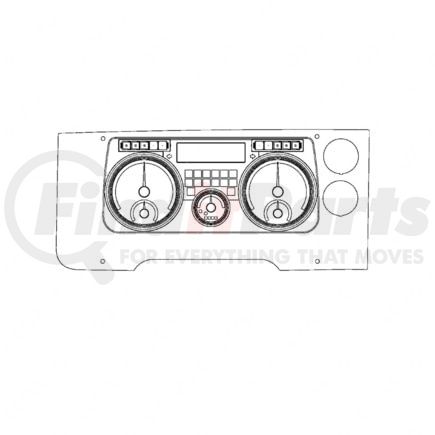 A22-79633-620 by FREIGHTLINER - Instrument Cluster - Speedometer And Tachometer Assembly, Black