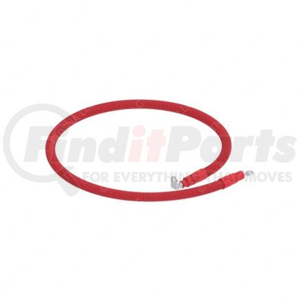 A66-12305-256 by FREIGHTLINER - Multi-Purpose Electrical Cable - Positive, 4/0, Short 90, 1/2 x 3/8