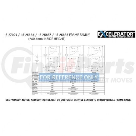 15-27024-936 by FREIGHTLINER - Frame Rail - Right Hand, 10.81 Inch X 360 Inch, 120KSI