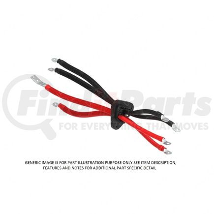 A66-24400-003 by FREIGHTLINER - Trailer Power Cable - Universal, Inside Cab, 47X, X12, Set Back Axle