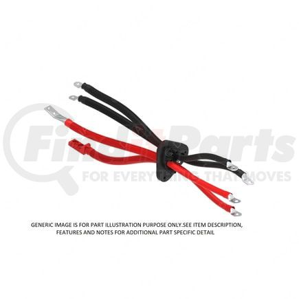 A66-24401-007 by FREIGHTLINER - Multi-Purpose Electrical Cable - Universal, Power