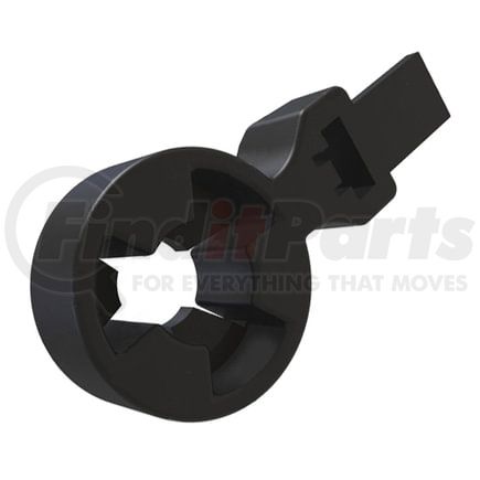 23-13480-000 by FREIGHTLINER - Cable Tie - Tie Strap, Black, Nylon, Plain, with Mounted Hole, 6.89" Length, 0.22" Width, 0.05" Thickness