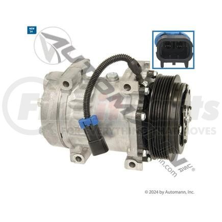 EVR975662 by AUTOMANN - SANDEN TYPE AC COMPRESSOR SD7H15 EVERCO WITH CLUTCH INTERNATIONAL APPLICATION