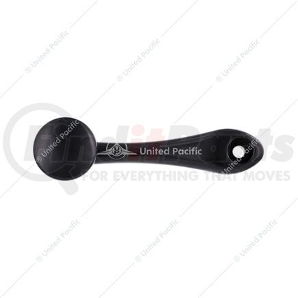 24037 by UNITED PACIFIC - Black Die-Cast Plain Window Crank, with 16-Spline and 7/16" O.D. Adapter