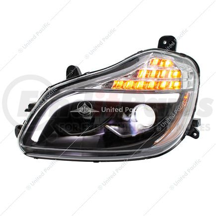 32906 by UNITED PACIFIC - Blackout 8-LED Projection Headlight, Driver Side, for 2013-2021 Kenworth T680