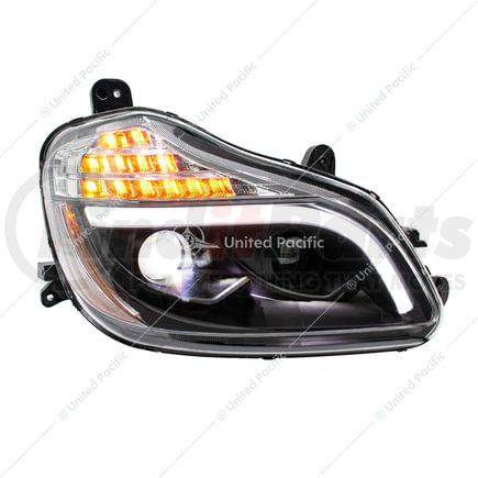 32907 by UNITED PACIFIC - Blackout 8-LED Projection Headlight, Passenger Side, for 2013-2021 Kenworth T680