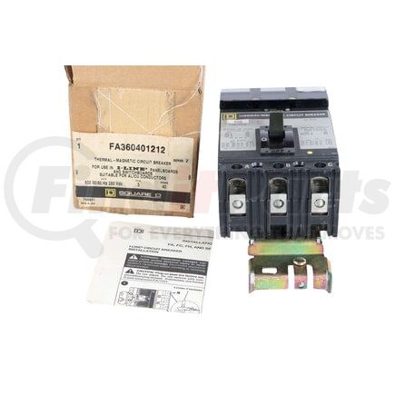 FA360401212 by SQUARE D - BREAKER BOX