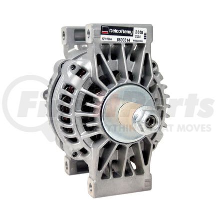 8600314 by DELCO REMY - Alternator - 28SI Model, 12V, 200A, 5/16 B+ Output Terminal, J180 Hinge