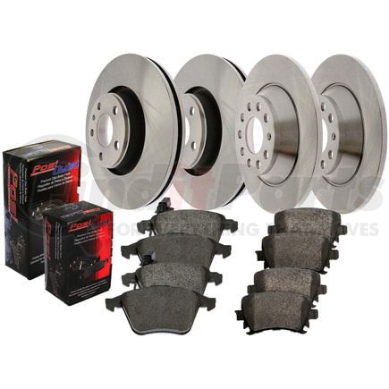 Centric 903.40011 Disc Brake Kit Posi Quiet Brake Pads with C-TEK Brake Rotors