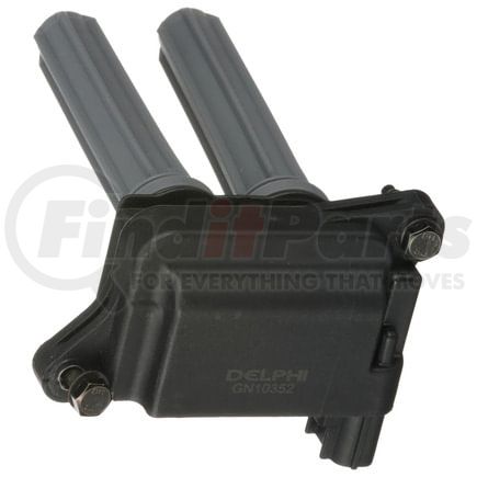 GN10352 by DELPHI - Ignition Coil - Coil-On-Plug Ignition, 12V, 3 Male Blade Terminals