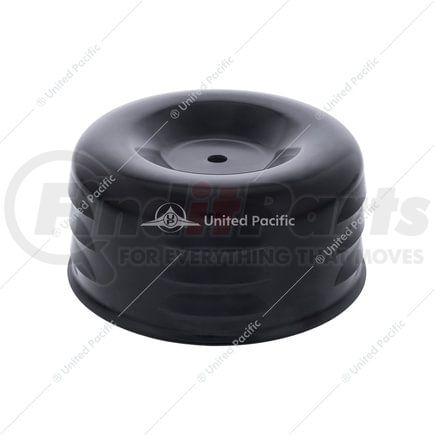 111147 by UNITED PACIFIC - Louvered Air Cleaner Cover for 4" Round Air Cleaners, with Black EDP Coating