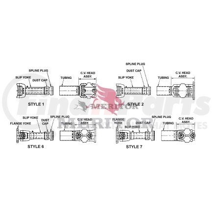 R913972000 by MERITOR - DRIVELINE - CONSTANT VELOCITY UW ASSEMBLY