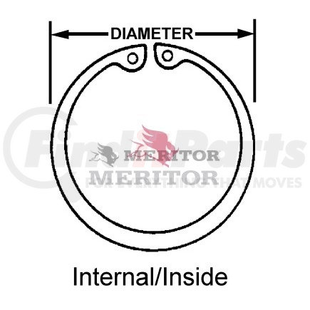 RRIR331 by MERITOR - Multi-Purpose Snap Ring - for Axle