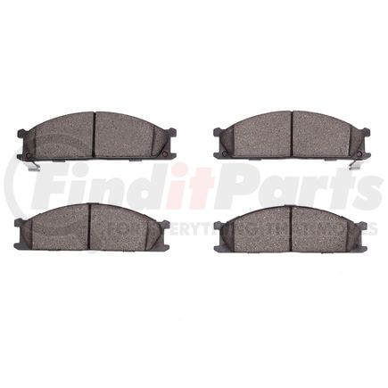 1551-0333-00 by DYNAMIC FRICTION COMPANY - 5000 Advanced Brake Pads - Semi Metallic