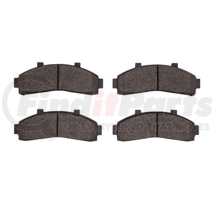 1551-0652-00 by DYNAMIC FRICTION COMPANY - 5000 Advanced Brake Pads - Semi Metallic