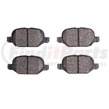 1551-1569-00 by DYNAMIC FRICTION COMPANY - 5000 Advanced Brake Pads - Ceramic