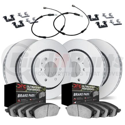 4424-47001 by DYNAMIC FRICTION COMPANY - GEOSPEC Coated Rotor- HD Brake Pad - Hardware and Sensor