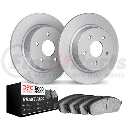 4502-03047 by DYNAMIC FRICTION COMPANY - GEOSPEC Rotors with 5000 Advanced Brake Pads