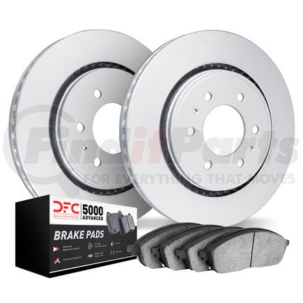 4502-21013 by DYNAMIC FRICTION COMPANY - GEOSPEC Rotors with 5000 Advanced Brake Pads